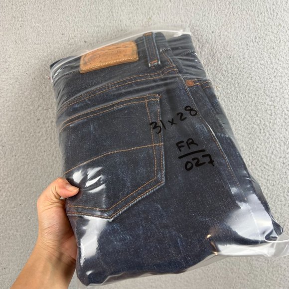 Ciano Farmer  Selvedge Denim Jeans Button Fly size 31x28 - Picture 10 of 12